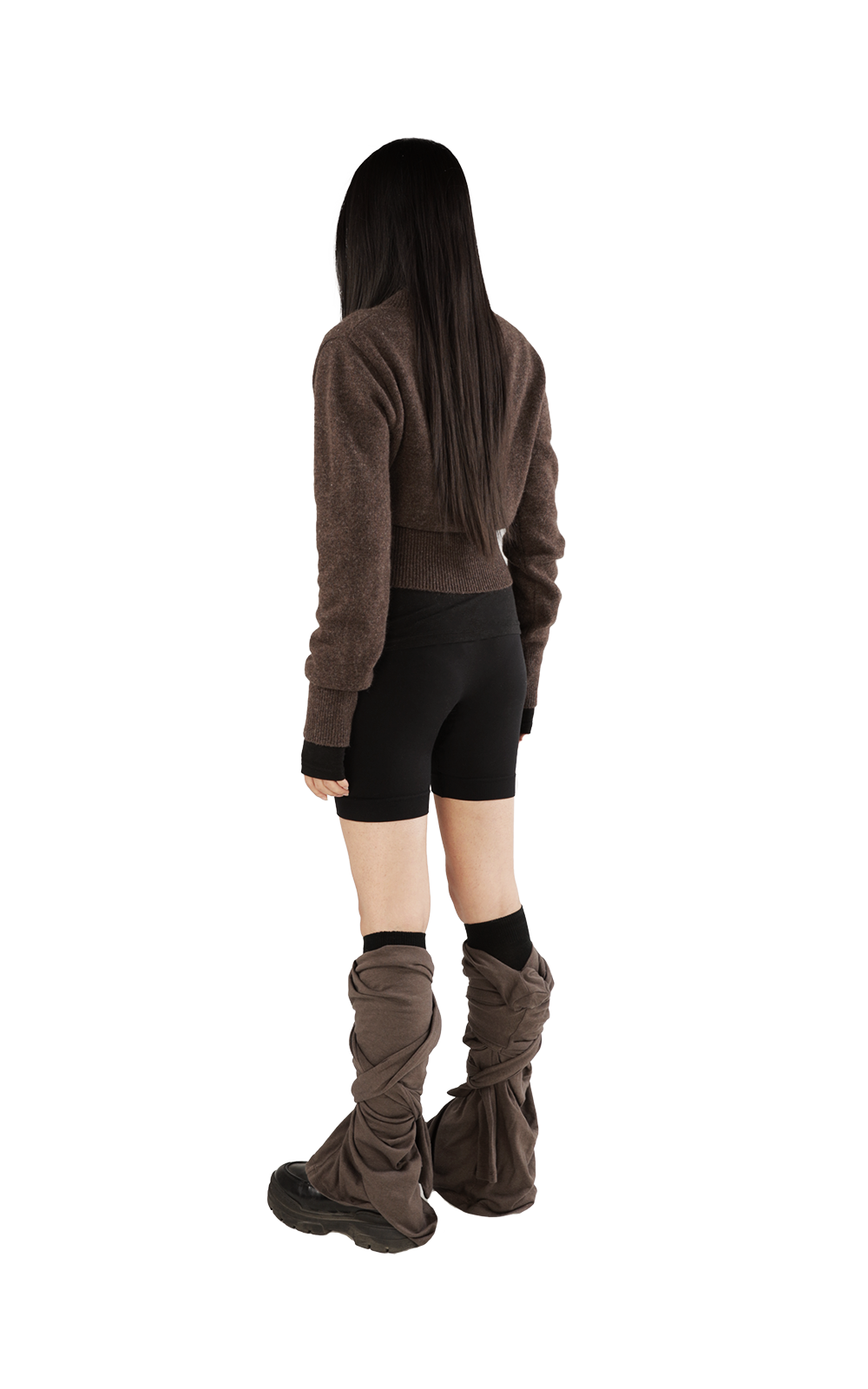 CHI CROPPED VNECK KNIT