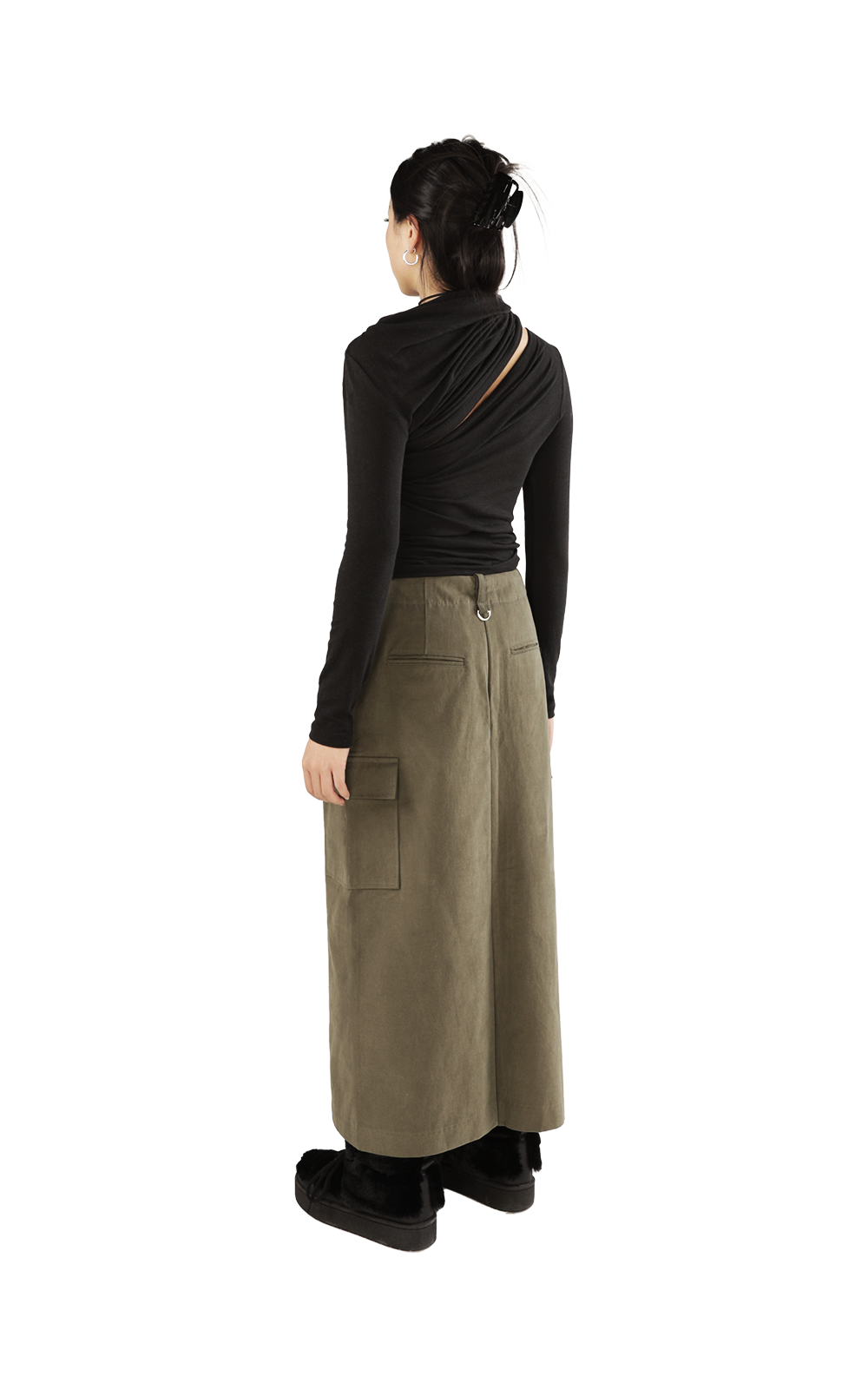 HUE CARGO MIDI SKIRT