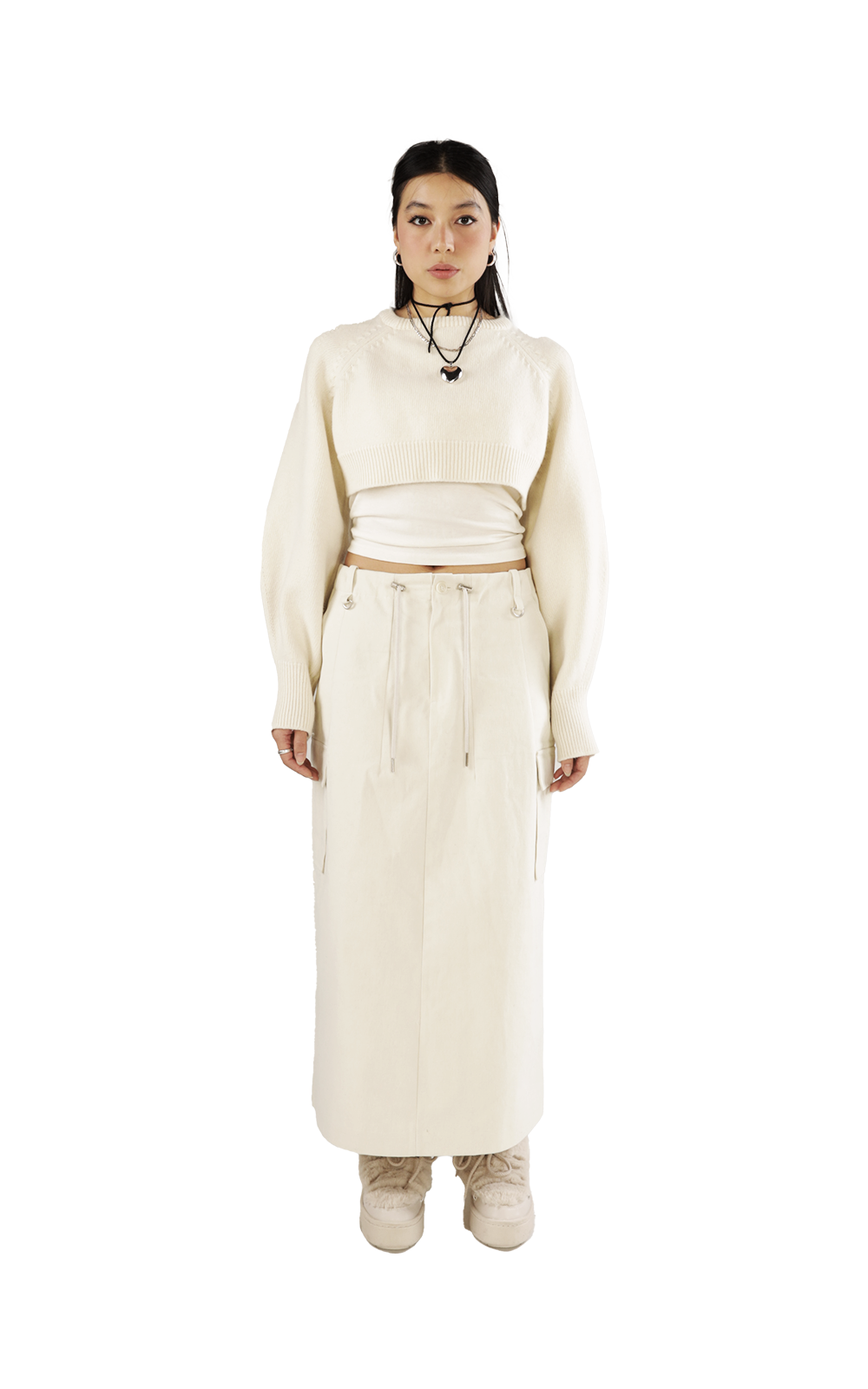 Hue Cargo Midi Skirt