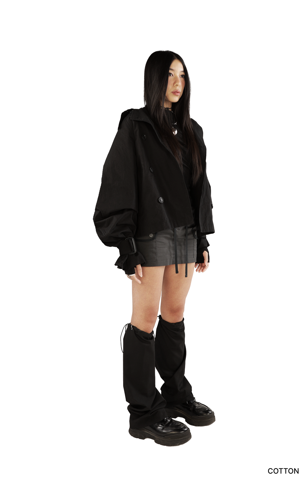 MONDY SHORT TRENCH COAT