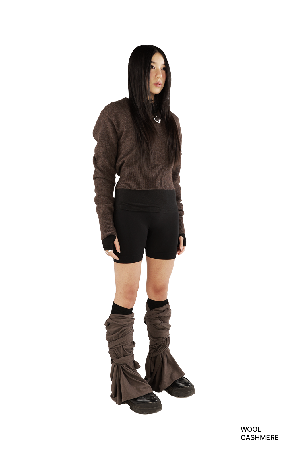 CHI CROPPED VNECK KNIT